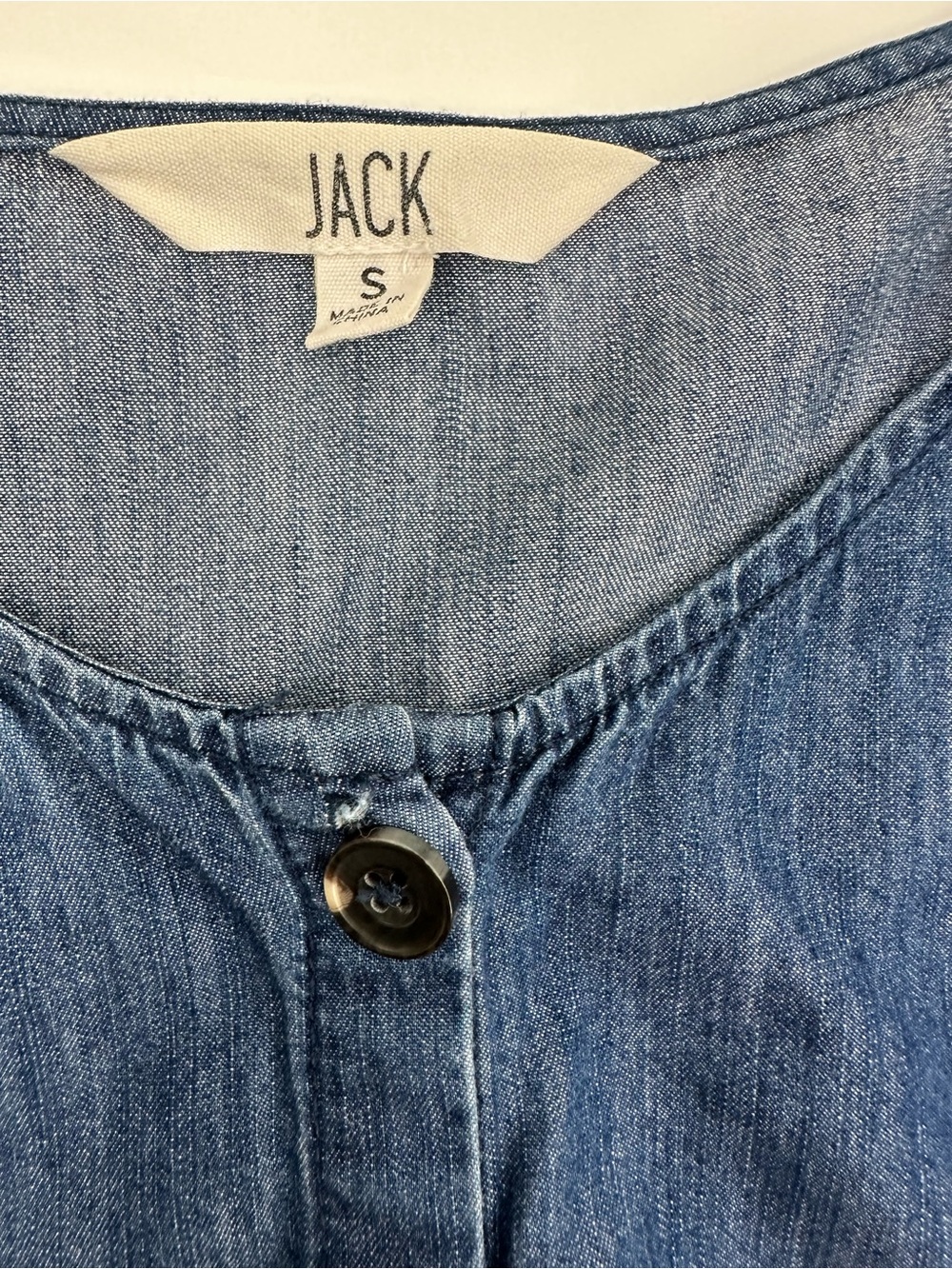 JACK by BB Dakota Denim Chambray Mini Dress Size Small 1185 - Picture 11 of 11